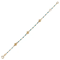 10k yellow gold bracelet - 6.25''