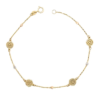 Bracelet or 3 tons 10k - 7.5''