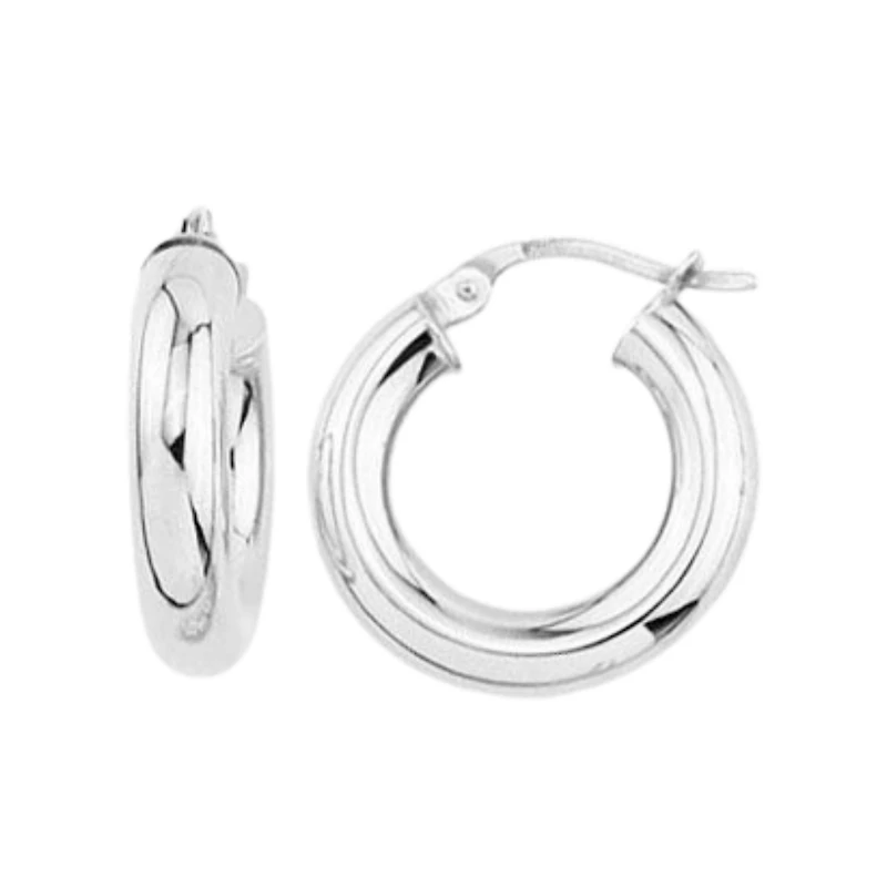 Anneaux or blanc 10k