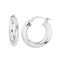 Anneaux or blanc 10k