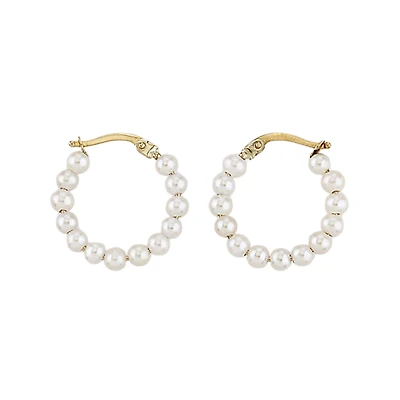 Boucles d'oreilles or jaune 10k