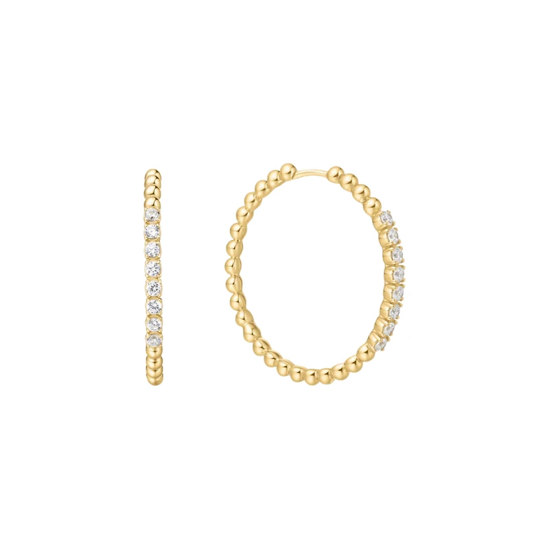 925 SILVER EARRINGS - 25MM