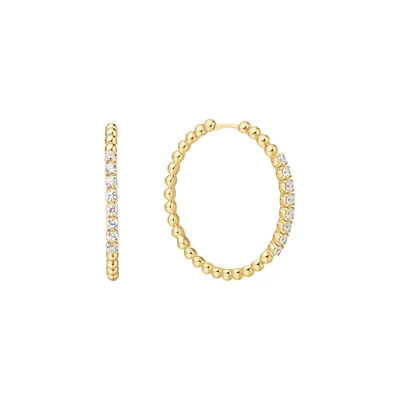 925 SILVER EARRINGS - 25MM