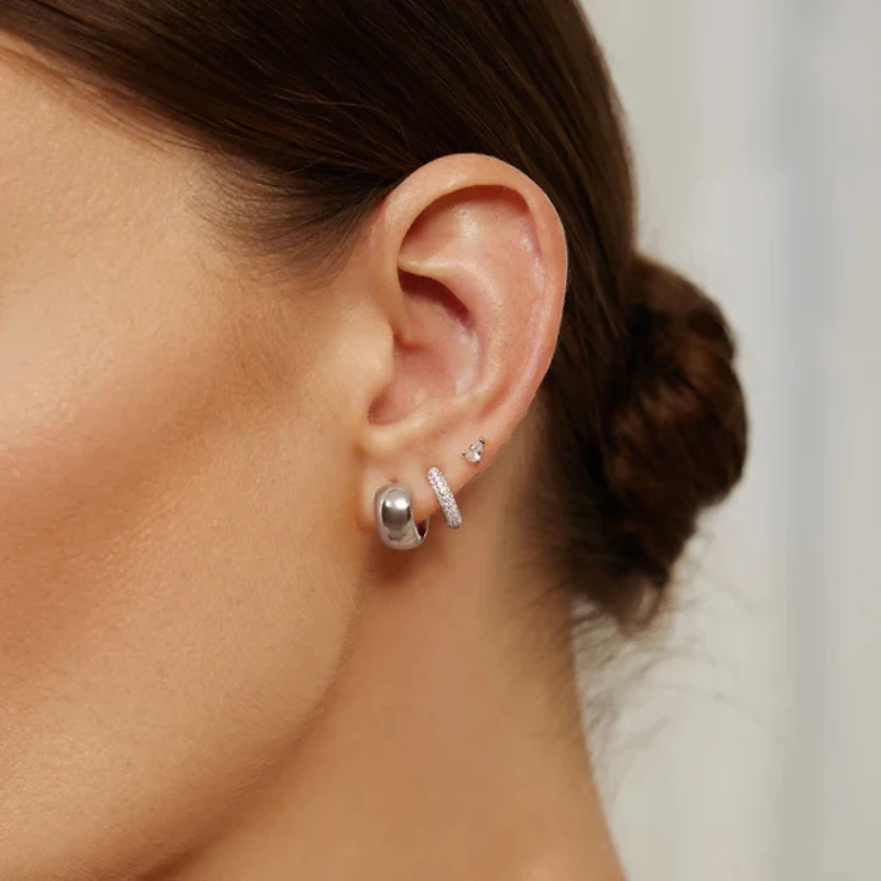 BOUCLES D'OREILLES ARGENT - 8.5MM