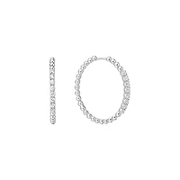 BOUCLES D'OREILLES ARGENT - 25MM