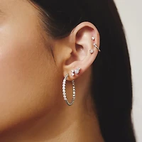 925 SILVER EARRINGS - 25MM