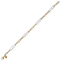 10k 2-tone gold bracelet - 7.5''