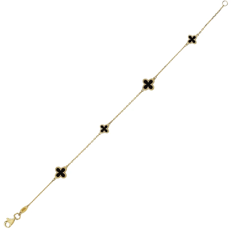 10k yellow gold bracelet - 7.25''