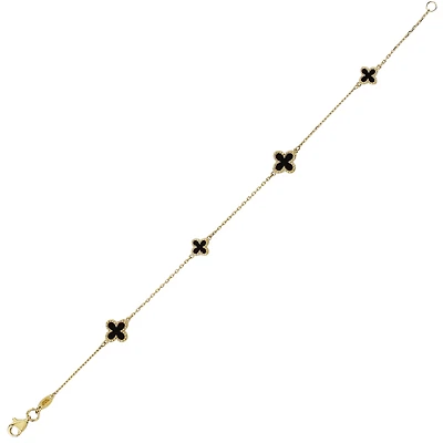10k yellow gold bracelet - 7.25''