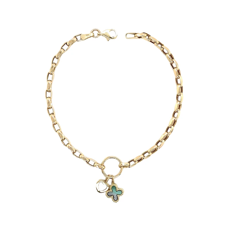 Bracelet or jaune 10k - 7.25''