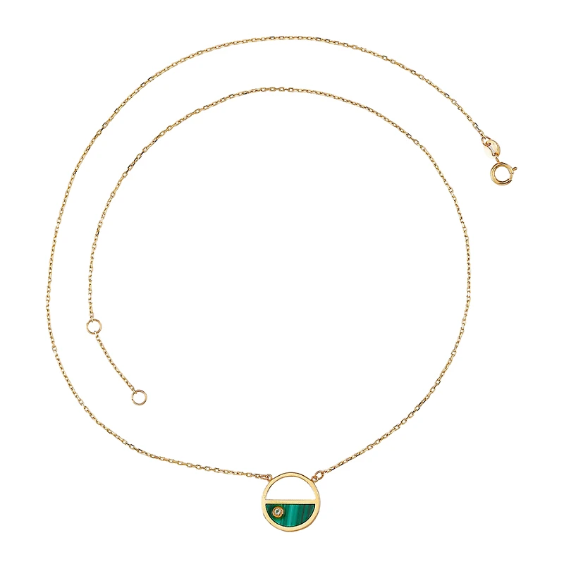 Collier or jaune 10k - 18''