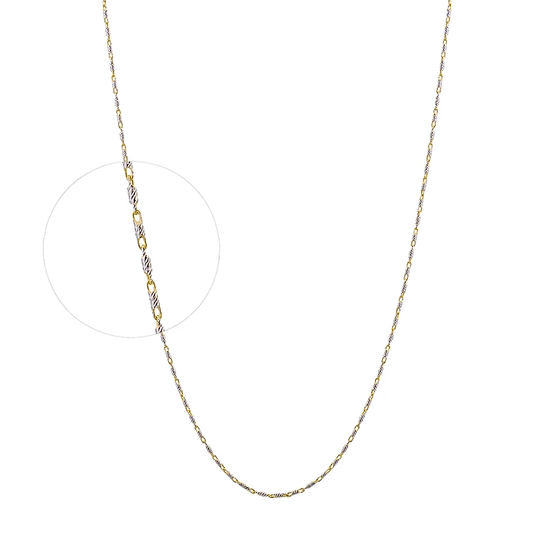 Chaîne or 2 tons 10k - 18''x1.2mm