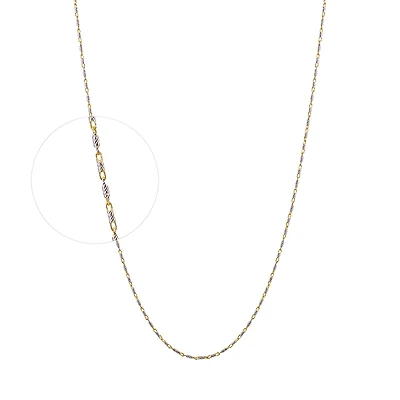 Chaîne or 2 tons 10k - 18''x1.2mm