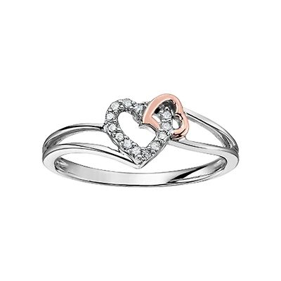 10k two-tone gold ring