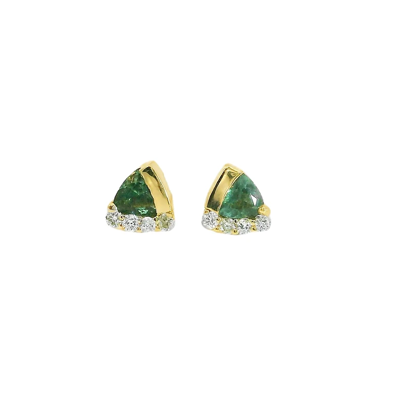 Boucles d'oreilles or jaune 10k