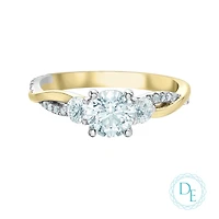 14k two-tone gold ring