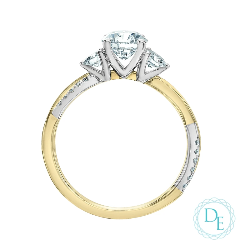 14k two-tone gold ring