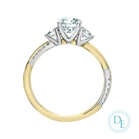 14k two-tone gold ring