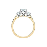 Bague diamants or 14K