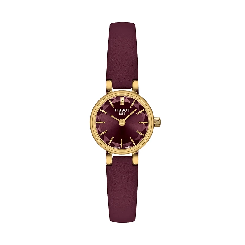 Montre Tissot Lovely Round bordeaux