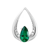 14K Gold Emerald Pendant