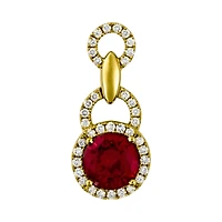 Pendentif Rubis or 14K