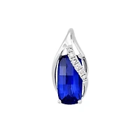 14K Gold Sapphire Pendant