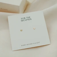 Mini Heart Earrings 14k Gold Fill