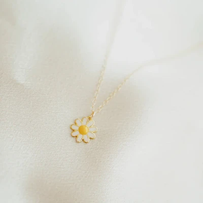Flower Girl Necklace 14k Gold Fill 16-18"