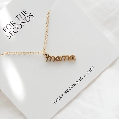 MAMA Necklace 14k Gold Fill 16-18"