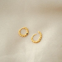 Twist Hoops Gold