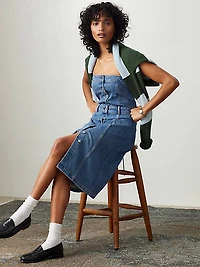 Denim Bustier Dress