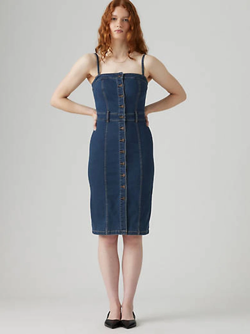 Denim Bustier Dress