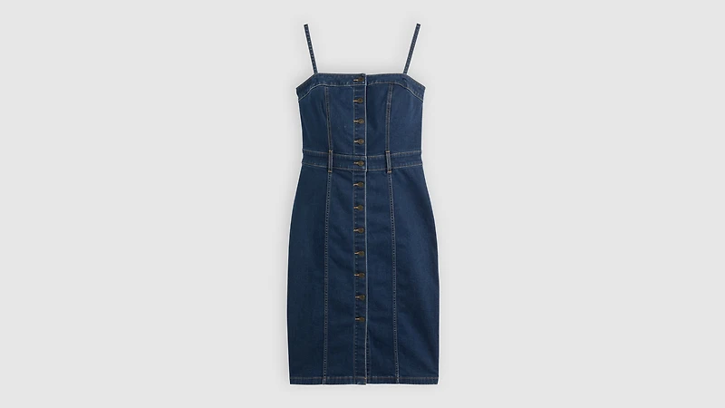 Denim Bustier Dress