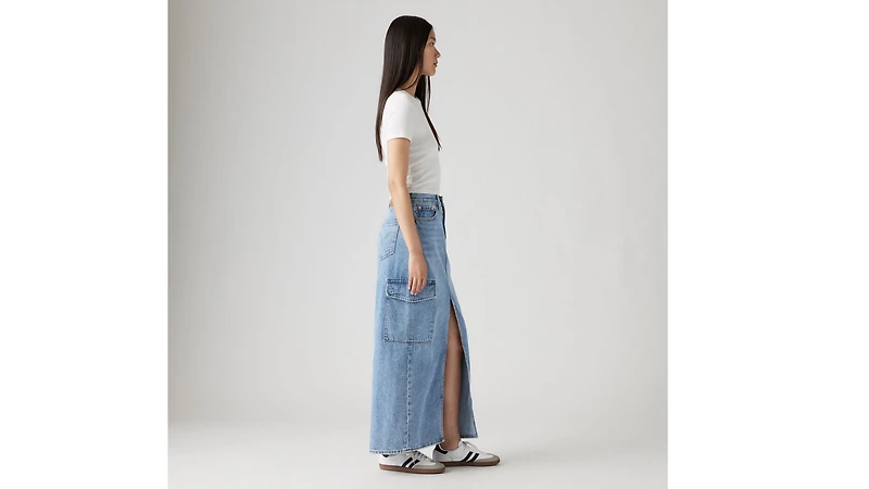 Ankle Column Cargo Skirt