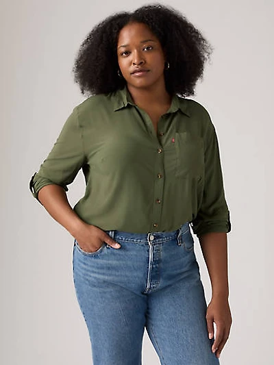 Darlene Utility Shirt (Plus Size