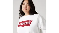 Graphic Everyday Crewneck Sweatshirt (Plus Size)
