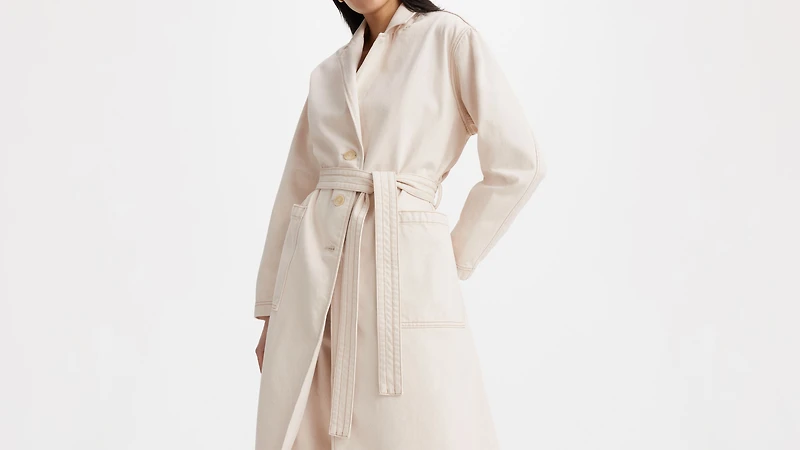 Japanese Denim Surplus Trench Coat