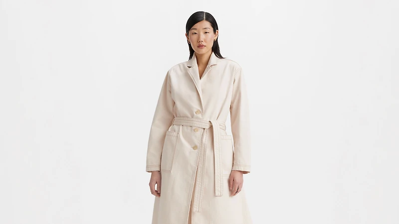 Japanese Denim Surplus Trench Coat