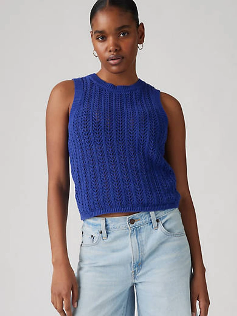 Sunrise Crochet Sweater Tank