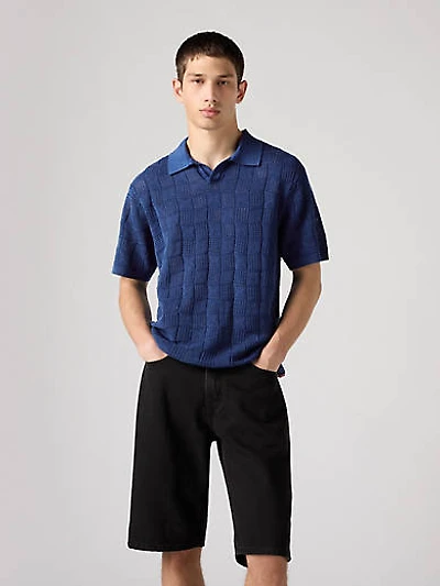 Open Collar Sweater Polo