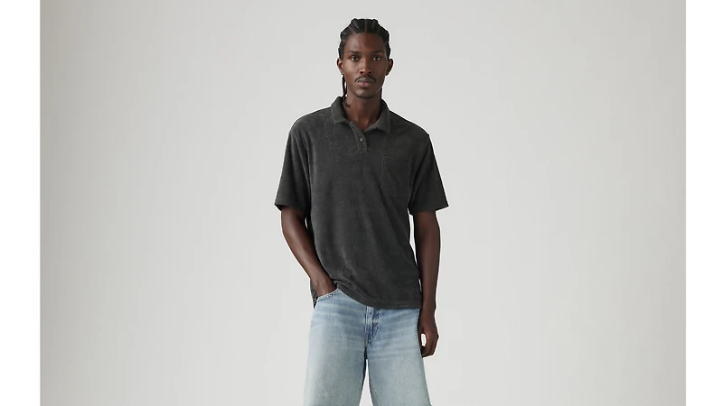 Terry Pocket Polo Shirt
