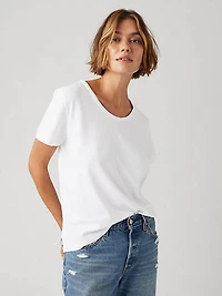 Bridget Cotton Linen Short Sleeve T-Shirt