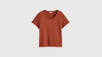 Bridget Cotton Linen Short Sleeve T-Shirt