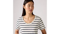 Bridget Cotton Linen Short Sleeve T-Shirt