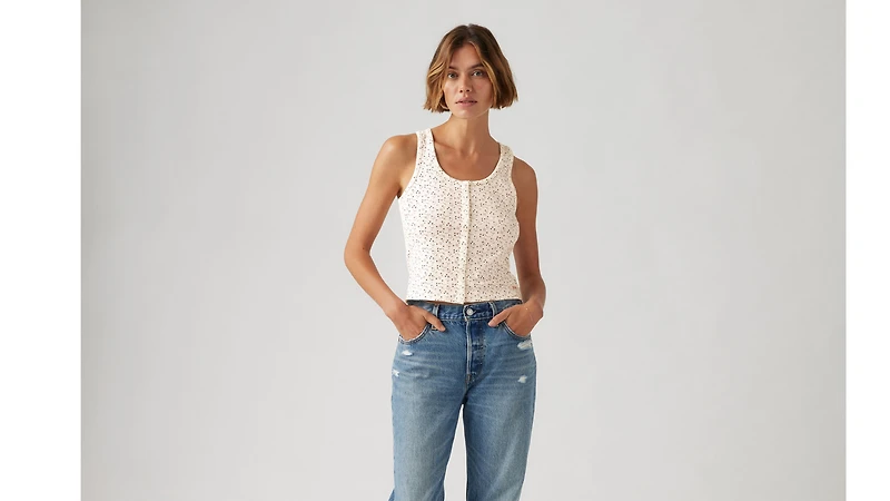 Dry Goods Women's Pointelle Tank Top