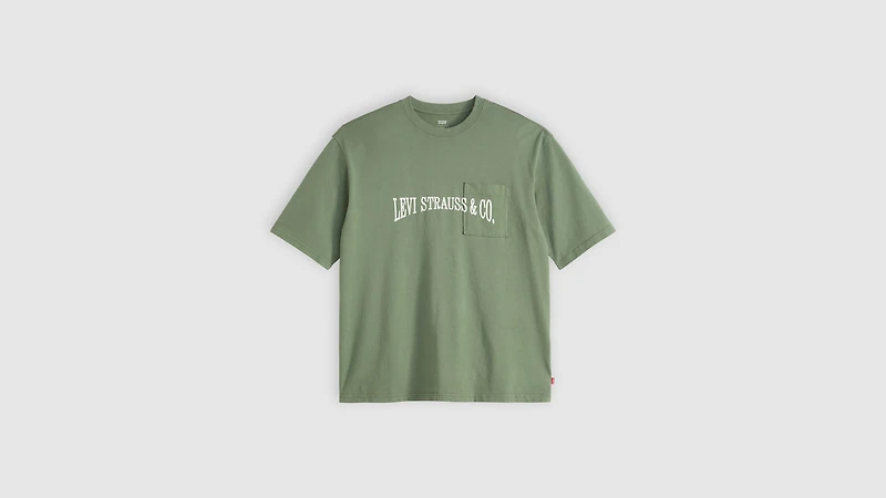 Half-Sleeve Graphic Pocket T-Shirt