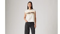 Graphic Boxy Tank Top