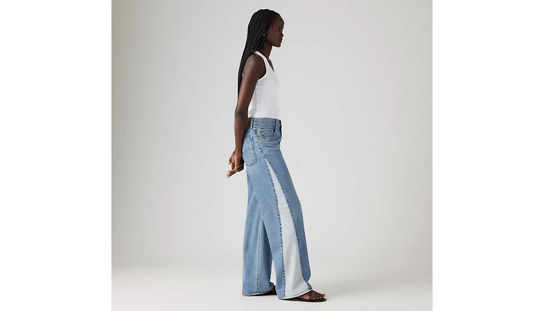 Baggy Dad Pieced Women's Jeans