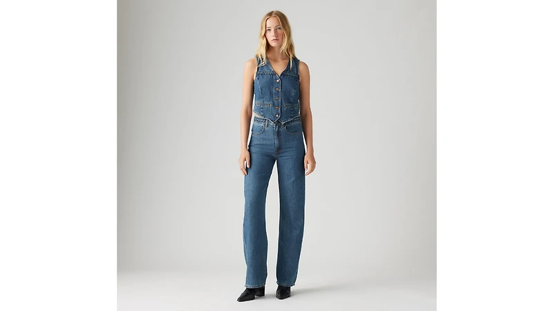 Ribcage Wide Leg Braided Women's Jeans